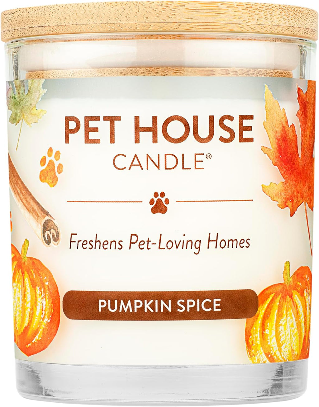 Pet House Fall Candles, Long Lasting, Clean Burning, Soy Wax Scented Candles for Pet Odor, Pumpkin Spice