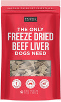 Beef Liver Dog Treats - the Only Freeze Dried Beef Liver Dogs Need - Grain-Free Beef Bites, Dog Treats for Small and Large Dogs (8 Oz.)