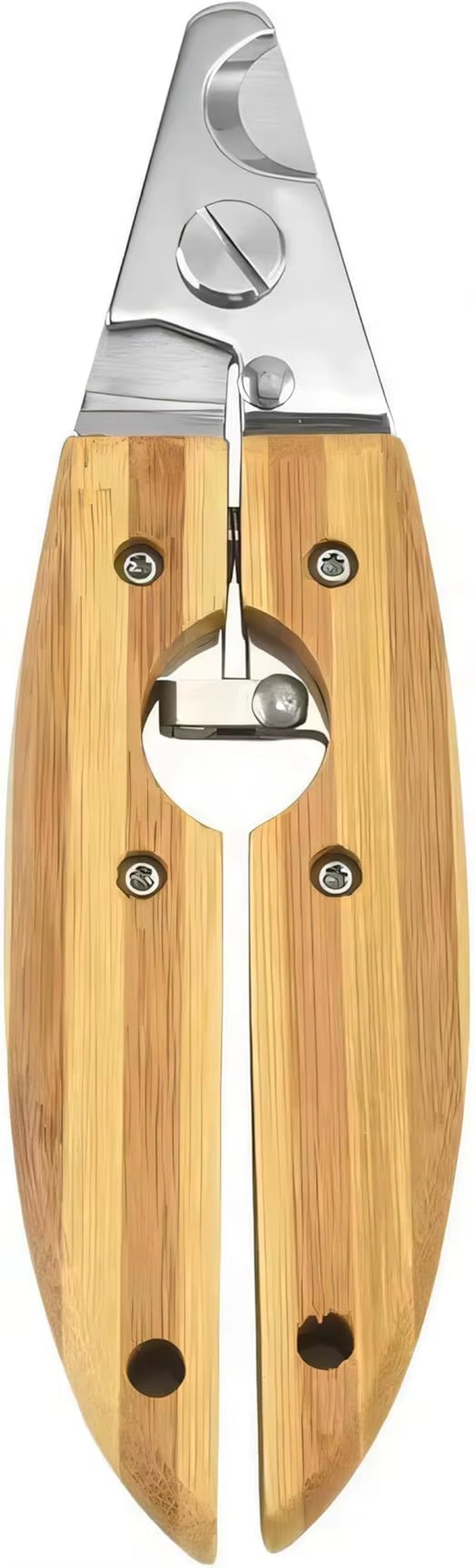 Nail Clippers for Dogs and Cats - Pet Grooming Tool with ABS Handle and Stainless Steel Blade, Eco-Friendly Bamboo Look, Safe Gr