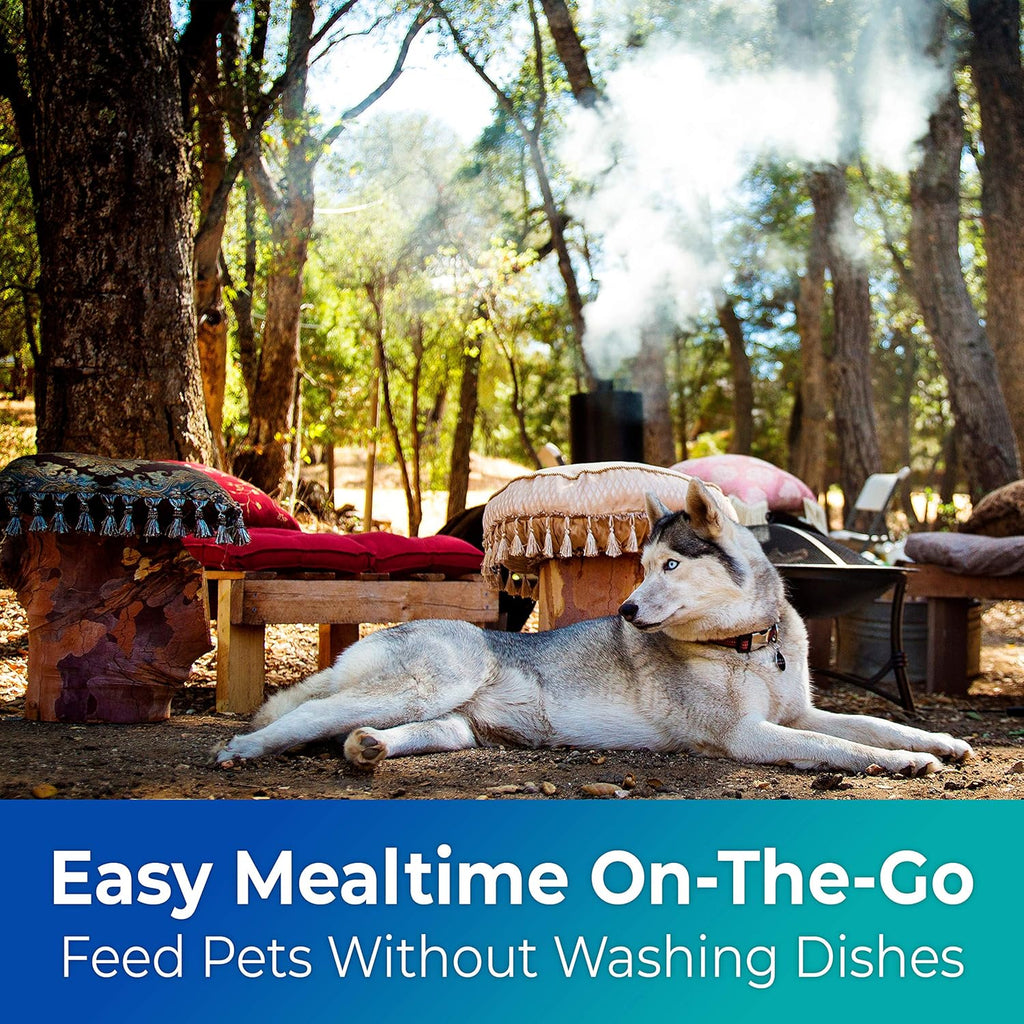 Vet-Grade Biodegradable Disposable Pet Bowls Bulk 50Pk 8Oz/1 Cup. Recycled Wheatstalk Material, Non-Toxic Food and Water Dishes for Puppies, Small Dogs or Cats. Sturdy and Leakproof for Healthy Pets!