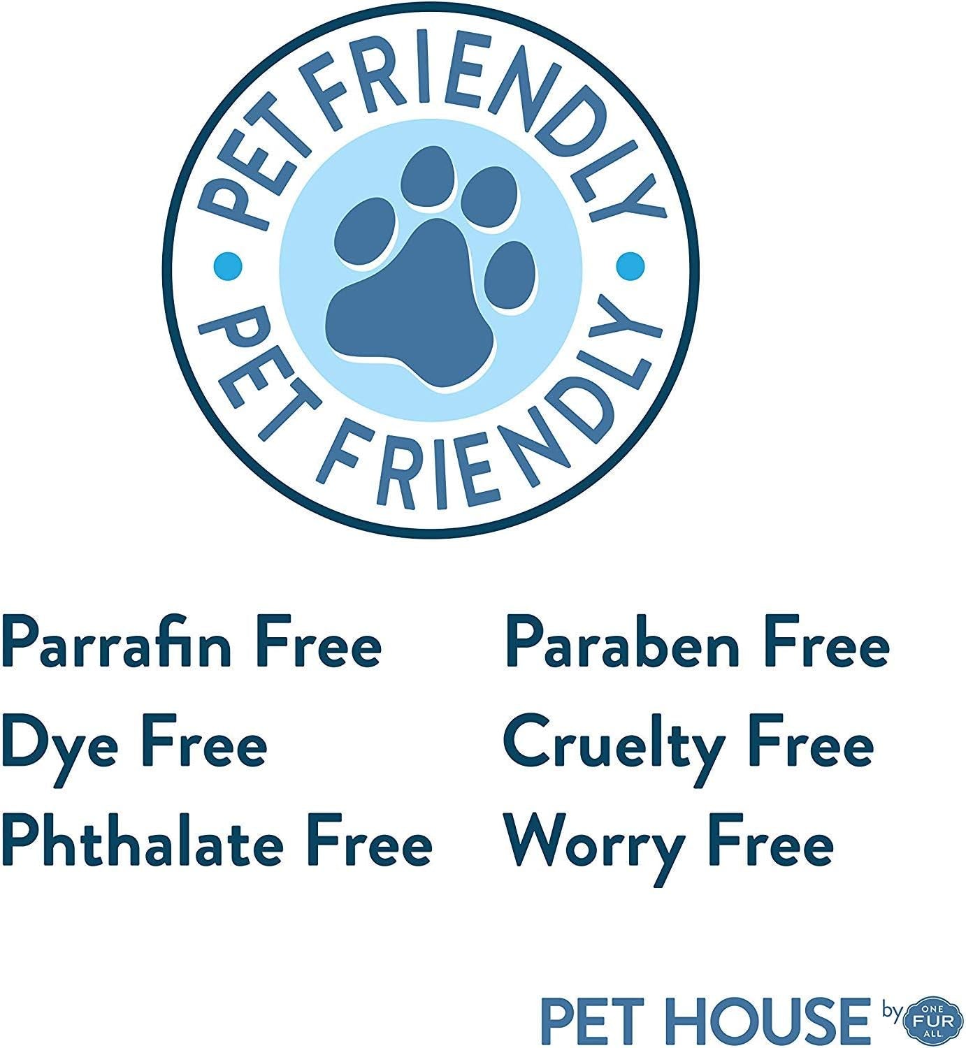 Pet House Sentiments Candle - Jasmine Lilly - Gift for Pet Lover - Pet Odor Eliminator Candle - Plant-Based Wax Candles - Non-Toxic - Pet-Friendly