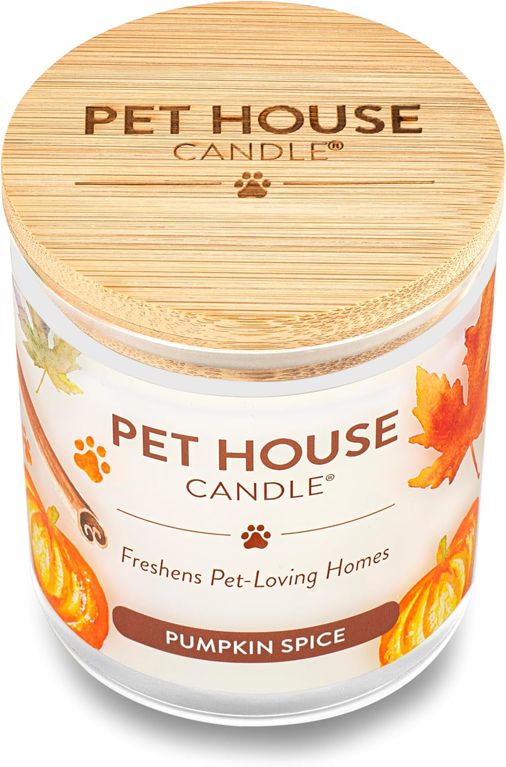 Pet House Fall Candles, Long Lasting, Clean Burning, Soy Wax Scented Candles for Pet Odor, Pumpkin Spice
