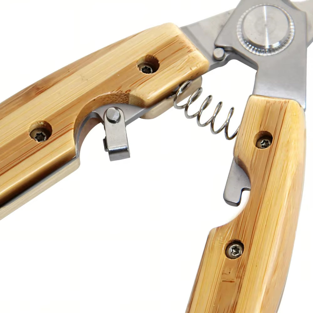 Nail Clippers for Dogs and Cats - Pet Grooming Tool with ABS Handle and Stainless Steel Blade, Eco-Friendly Bamboo Look, Safe Gr