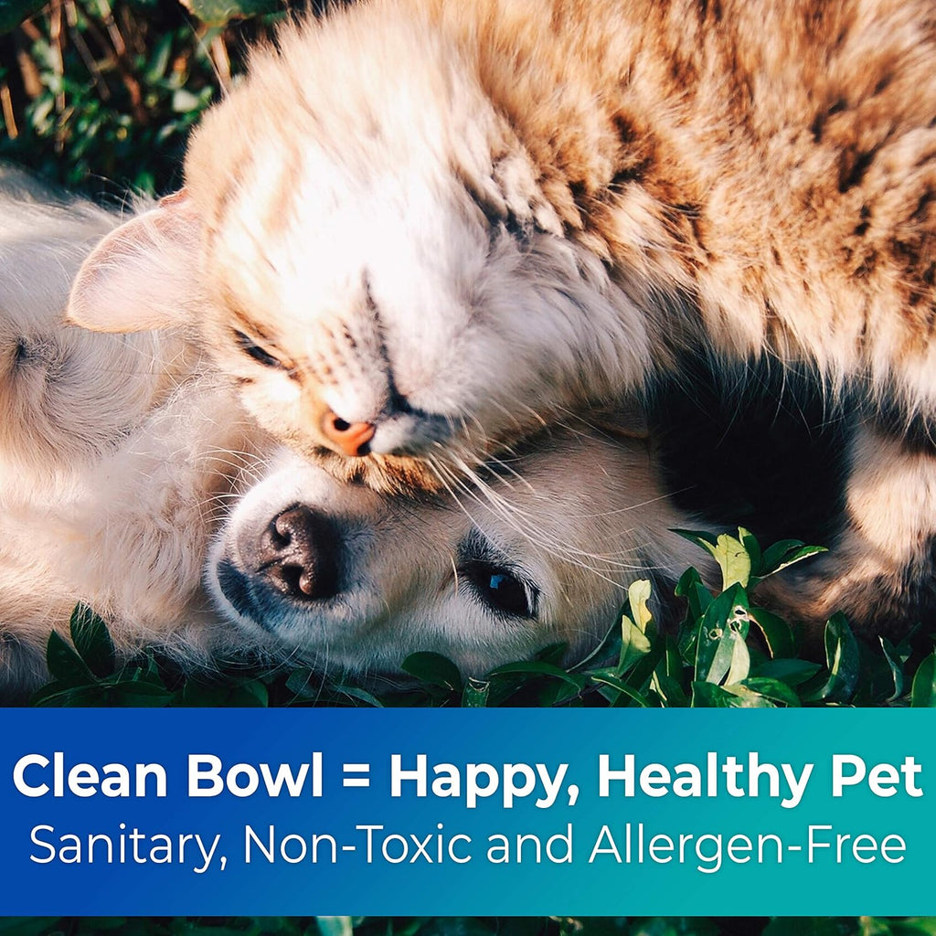 Vet-Grade Biodegradable Disposable Pet Bowls Bulk 50Pk 8Oz/1 Cup. Recycled Wheatstalk Material, Non-Toxic Food and Water Dishes for Puppies, Small Dogs or Cats. Sturdy and Leakproof for Healthy Pets!