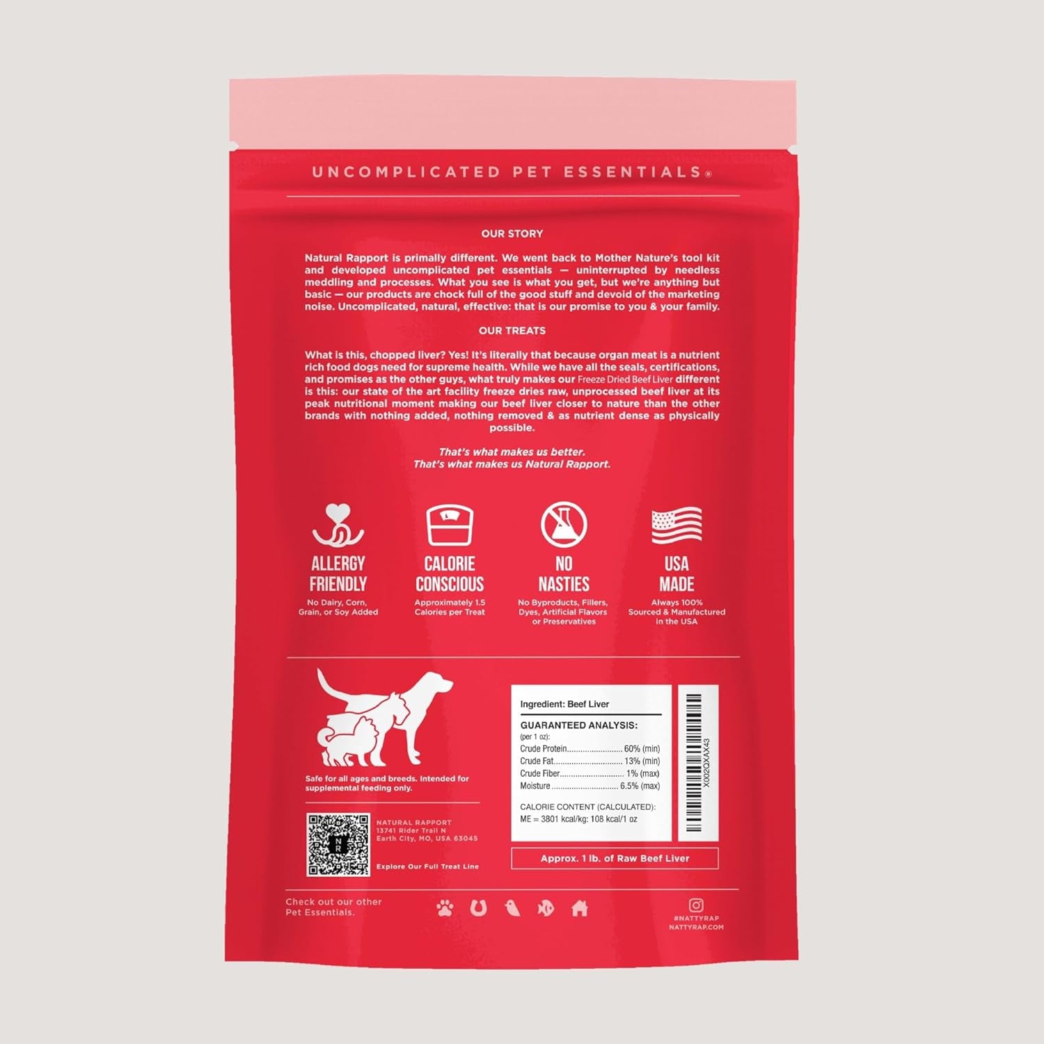Beef Liver Dog Treats - the Only Freeze Dried Beef Liver Dogs Need - Grain-Free Beef Bites, Dog Treats for Small and Large Dogs (4 Oz.)